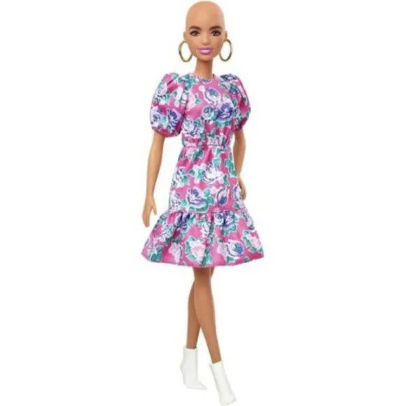 green emerald velvet dress Mattel Barbie Fashionistas Doll Golden Jumpsuit Barbie – Rainbow Toys main image 1